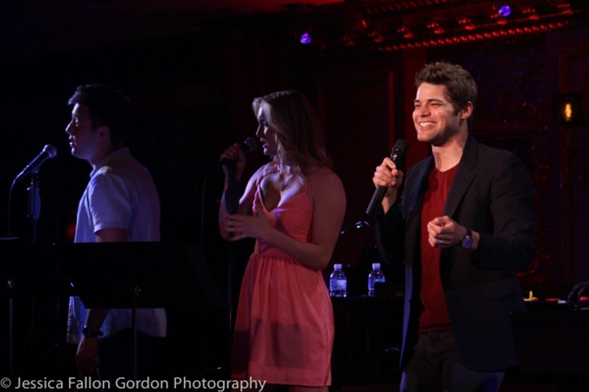 Josh Tolle, Ginna Le Vine and Jeremy Jordan at 