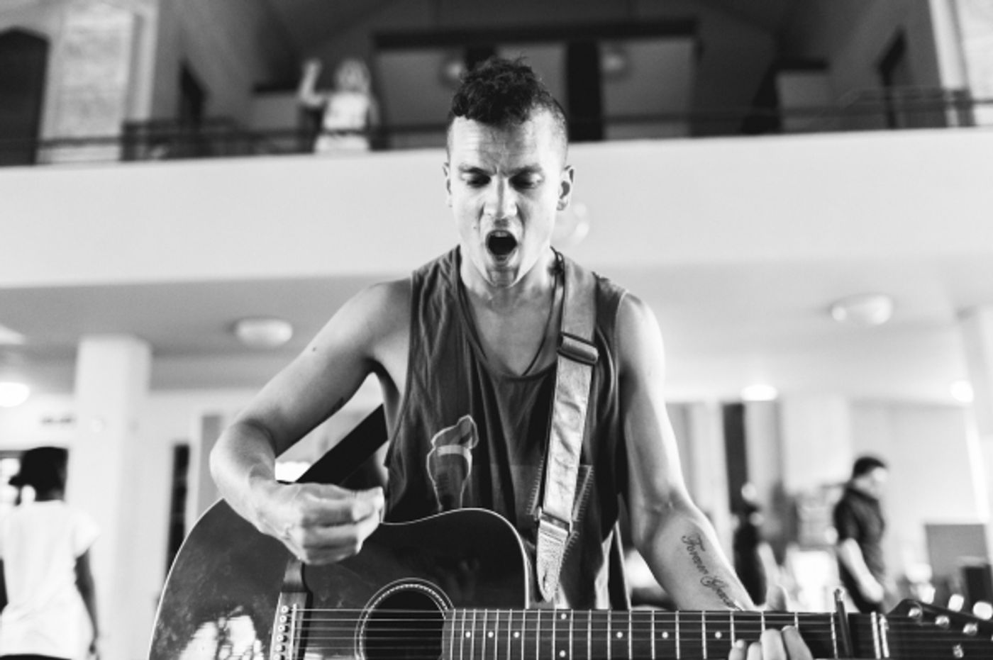 Photo Flash: First Look at Aaron Sidwell, Lucas Rush, Amelia Lily and More in Rehearsals for UK's AMERICAN IDIOT  Image