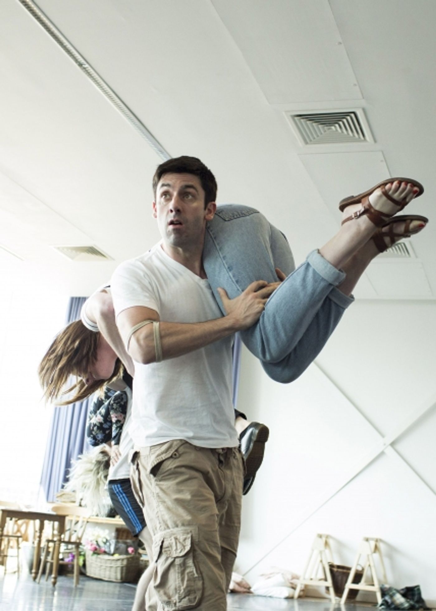 Photo Coverage: Gaumond and Pitt-Pulford In Rehearsal For SEVEN BRIDES FOR SEVEN BROTHERS!  Image