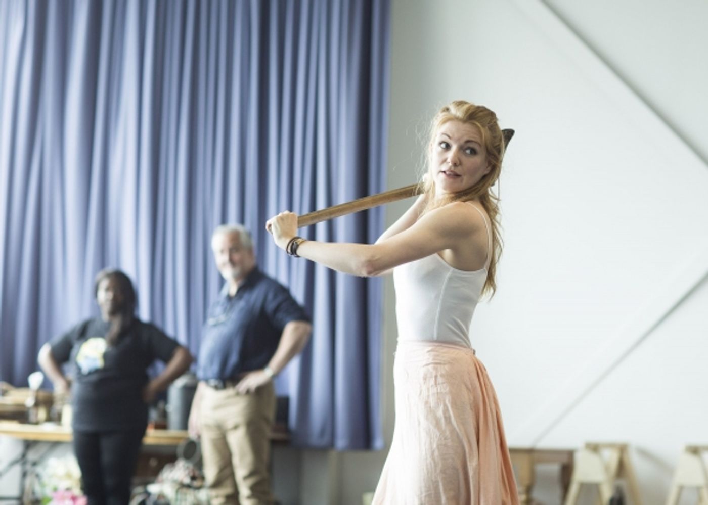 Photo Coverage: Gaumond and Pitt-Pulford In Rehearsal For SEVEN BRIDES FOR SEVEN BROTHERS!  Image