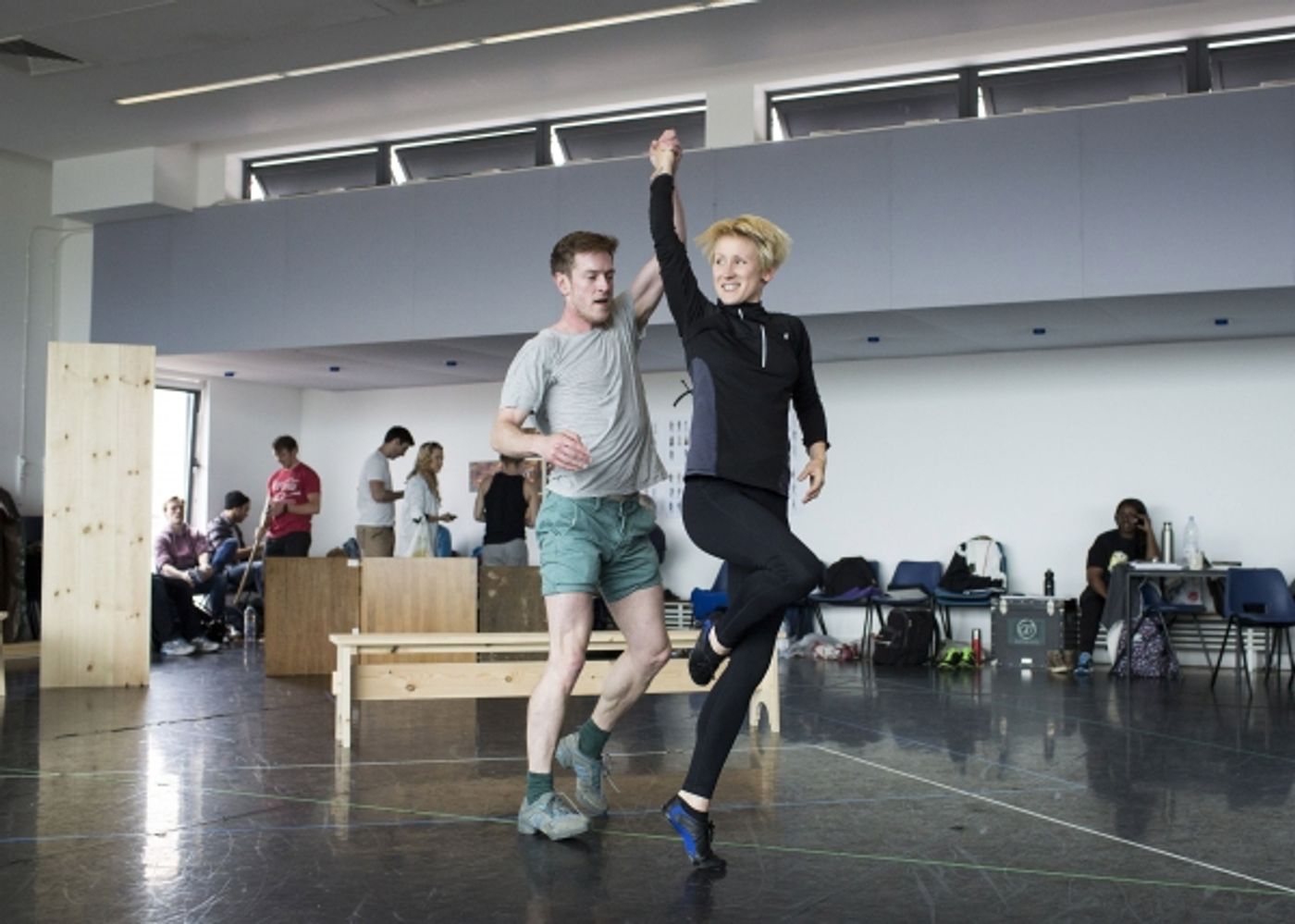 Photo Coverage: Gaumond and Pitt-Pulford In Rehearsal For SEVEN BRIDES FOR SEVEN BROTHERS!  Image