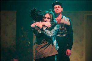 Laura Elsworthy (Josie), Andrew Sheridan (Black Dog), Juma Sharkah (Lily) Photo