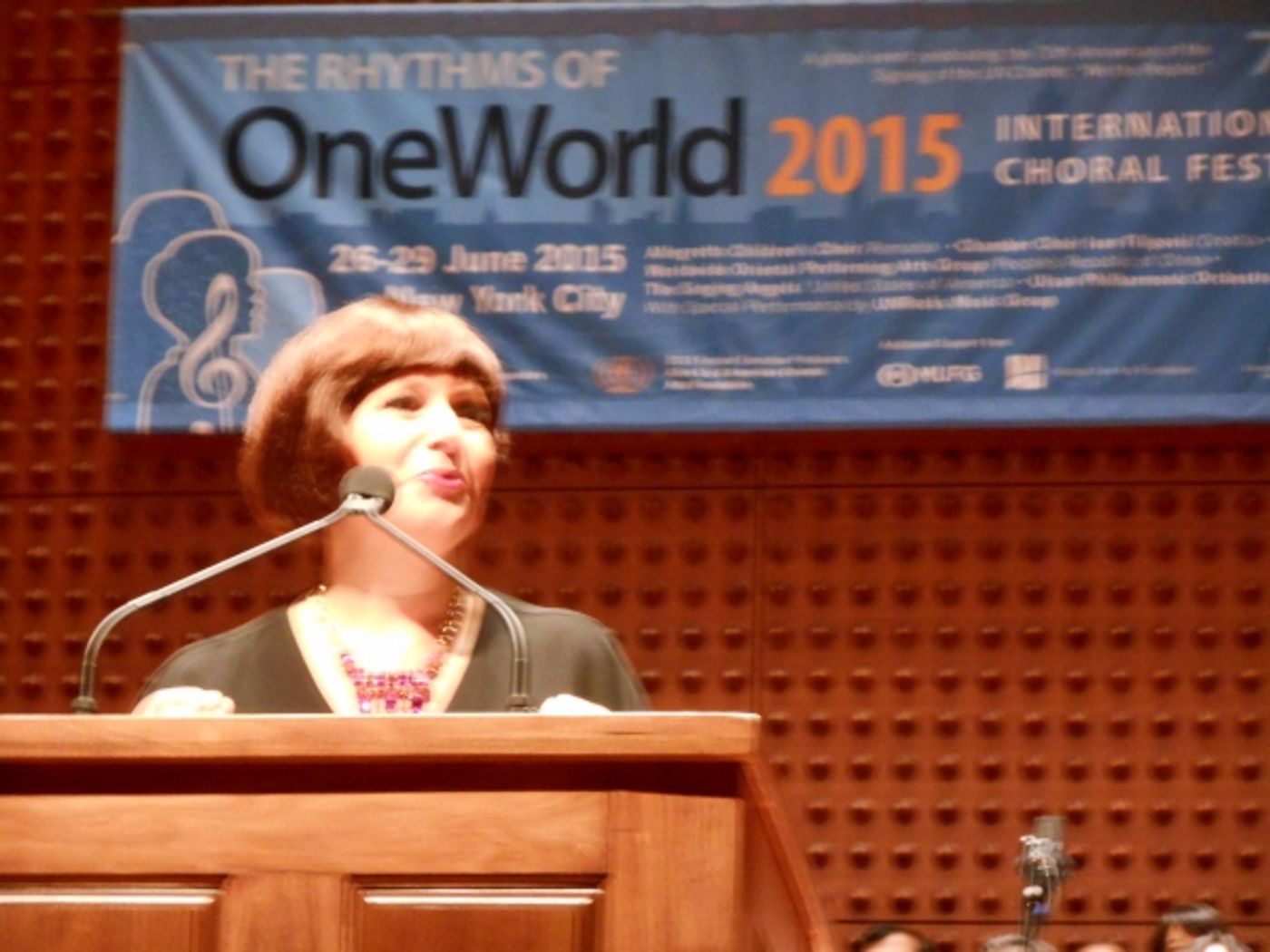 Photo Flash: The Rhythms of One World 2015 Choral Festival Comes to a Close at Alice Tully Hall  Image