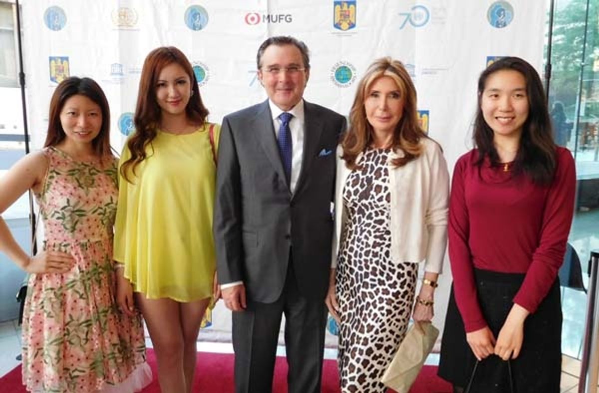 Karen Tang, Jiayi Yuan, Bill Sclight, Cheri Kaufman and Xiao Xu Edu at 