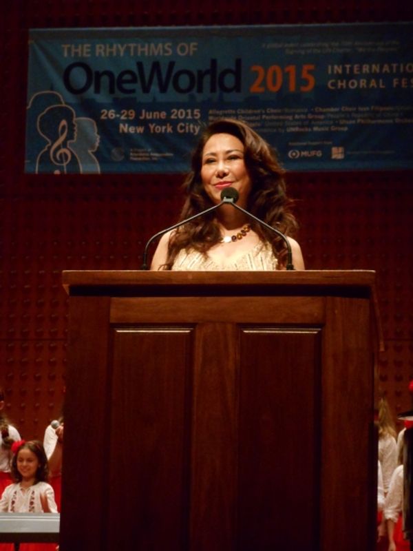 Ms. Alice Liu, president of the American Oriental Arts Foundation Photo