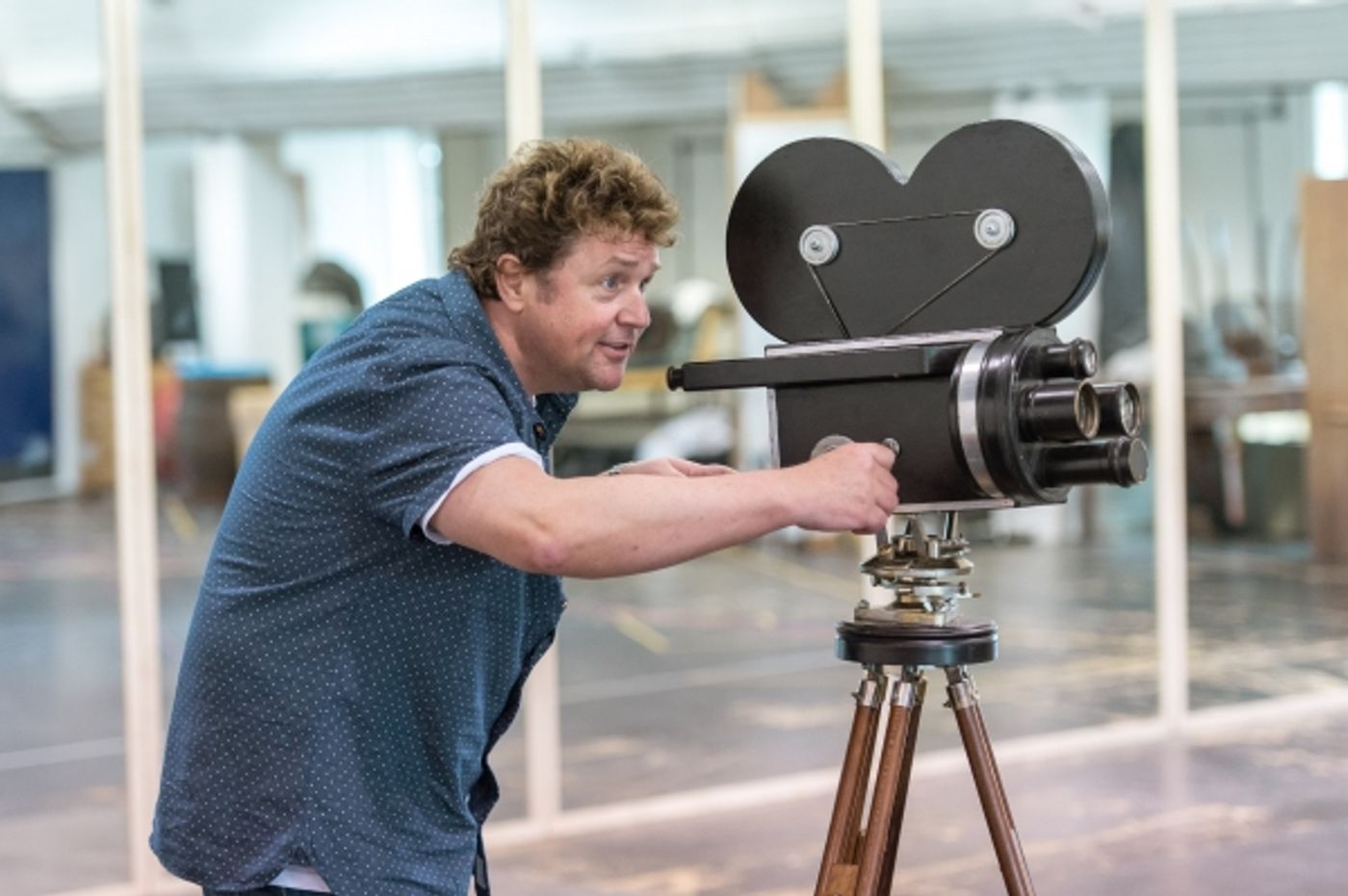 Photo Coverage: Michael Ball In Rehearsal For MACK AND MABEL!  Image