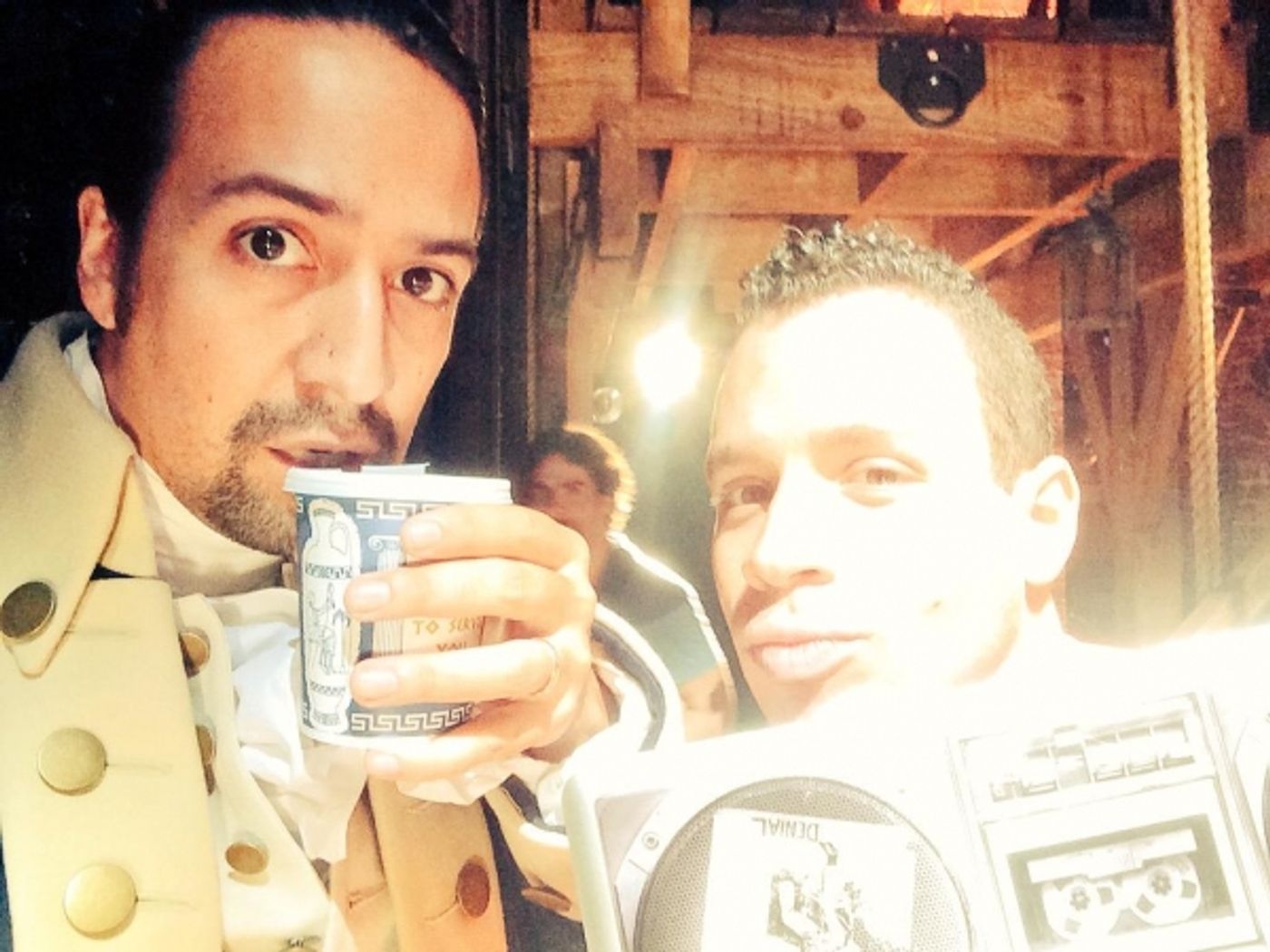 Photo Flash: IN THE HEIGHTS Star Crashes HAMILTON Rehearsals  Image