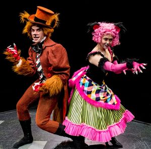 Dara Cameron as the Blue Fairy and Laura Savage as Kitty @ BroadwayWorld Dara Cameron as the Blue Fairy and Laura Savage as Kitty Photo