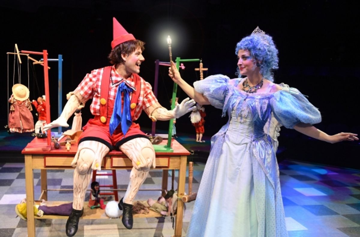 Pinocchio and Dara Cameron as the Blue Fairy at 