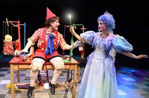 Pinocchio and Dara Cameron as the Blue Fairy @ BroadwayWorld Pinocchio and Dara Cameron as the Blue Fairy Photo