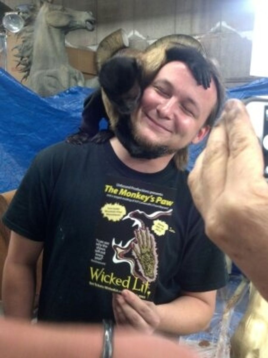Photo Flash: Movie Star Monkey Supports Unbound's THE MONKEY'S PAW Image