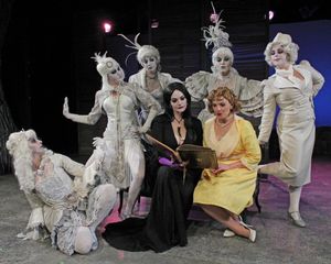 Morticia shares the Addams Family history: Cassie Bednall, Courtney Lynn Pierchoski,  Photo