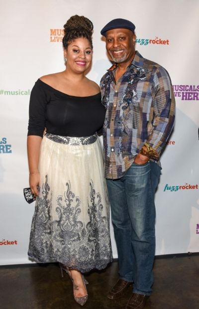 GREY''S ANATOMY''s James Pickens, Jr. with daughter Gavyn Pickens of ACAPPELLA at the Photo