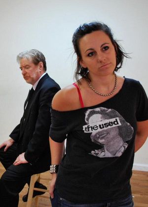 Mark Coffin (Hugh), and Erin Maya (Kristin) Photo