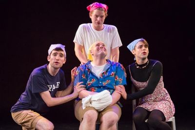 Christopher Geary (top), Zack Segel, Amir Wachterman, Tommy Heleringer (bottom, l to  Photo