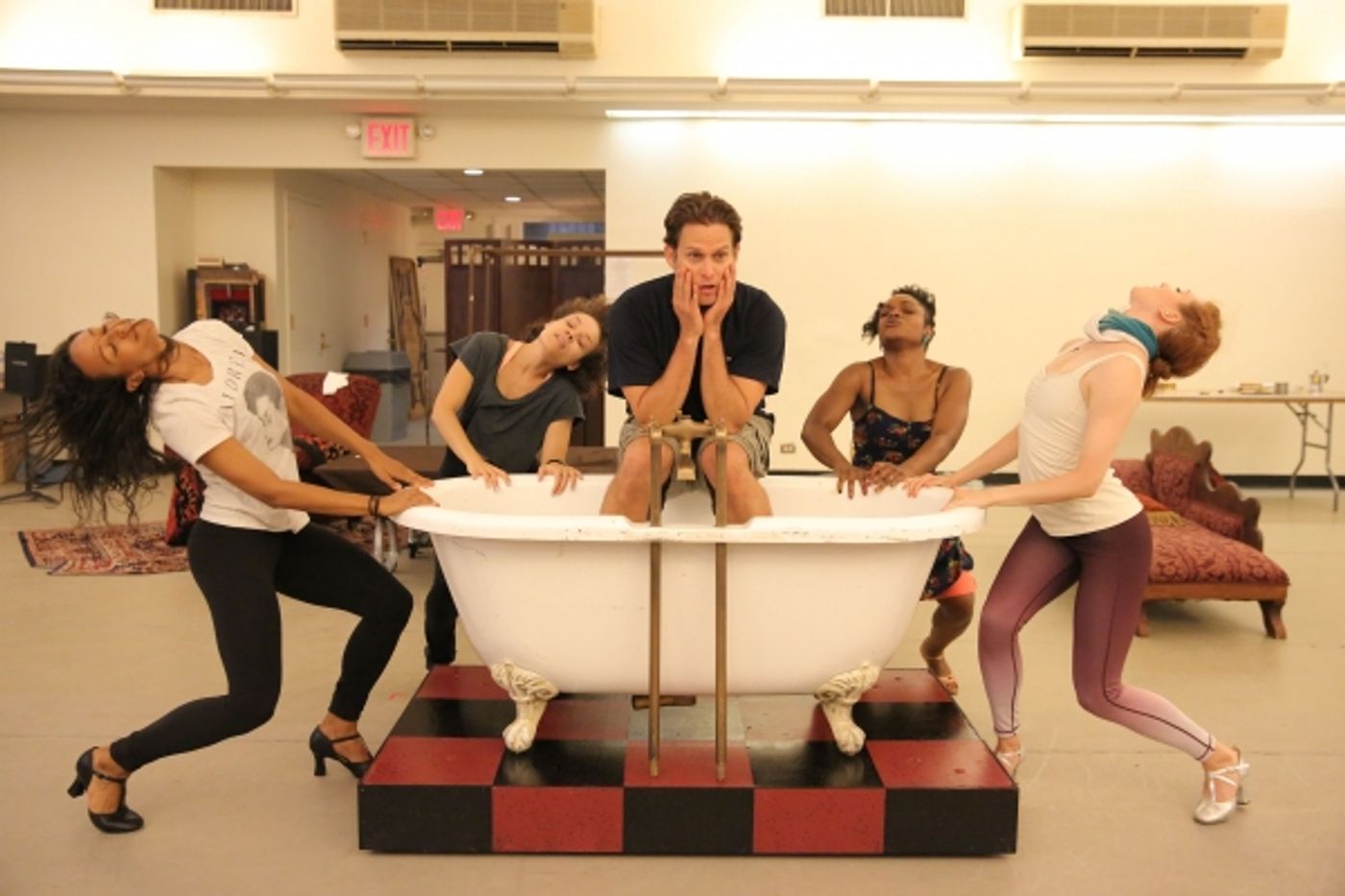 Photo Flash: Sutton Foster, Steven Pasquale, Miriam Shor & More in Rehearsal for Encores! Off-Center's THE WILD PARTY  Image