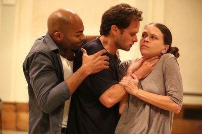 Brandon Victor Dixon, Steven Pasquale, Sutton Foster Photo