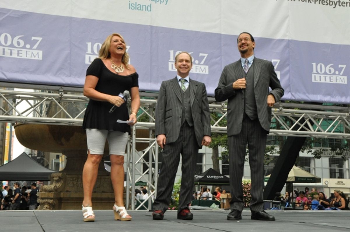 Delilan with Raymond Teller and Penn Jillette at 