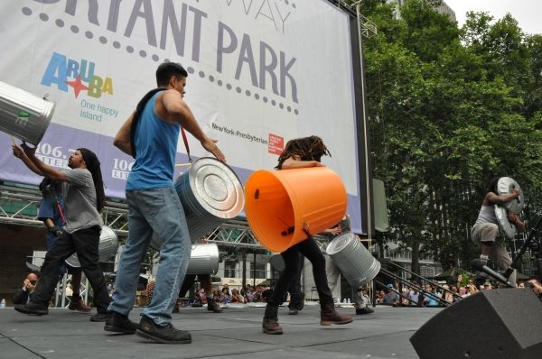 From the cast of Stomp-Reggie Talley, Alan Asuncion, Krystal Renee, Aaron Marcellus,  Photo