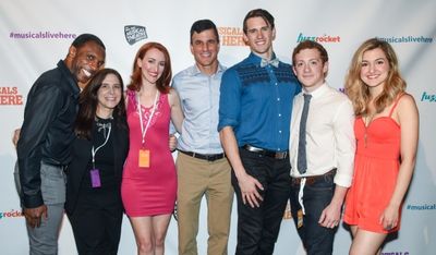 Ken Davenport and Dori Bernstein with the CLAUDIO QUEST cast Photo