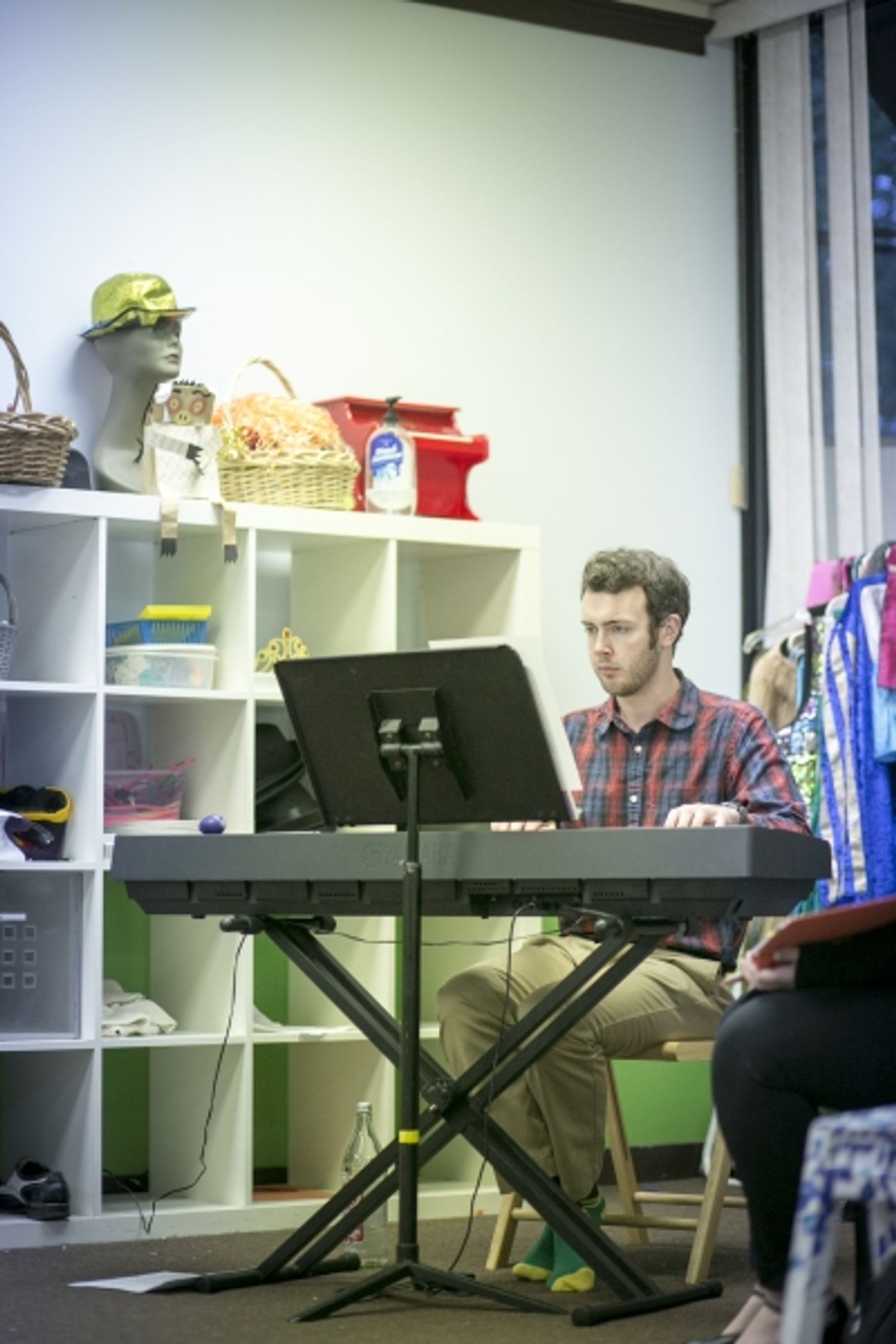Photo Flash: First Look at Neala Barron, Matt Frye & More in Rehearsal for Brown Paper Box Co.'s [title of show]  Image