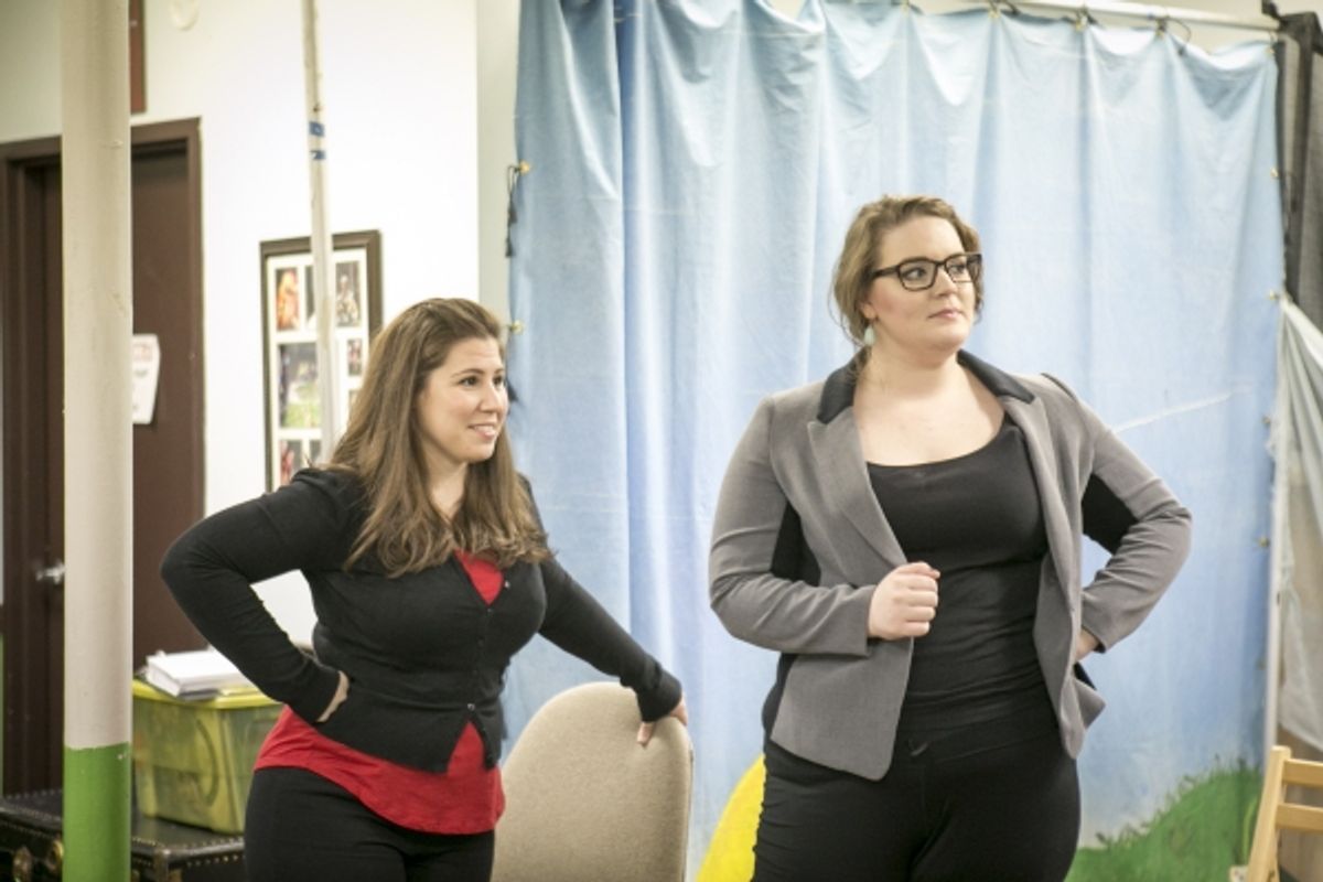 Anna Schutz and Neala Barron at 