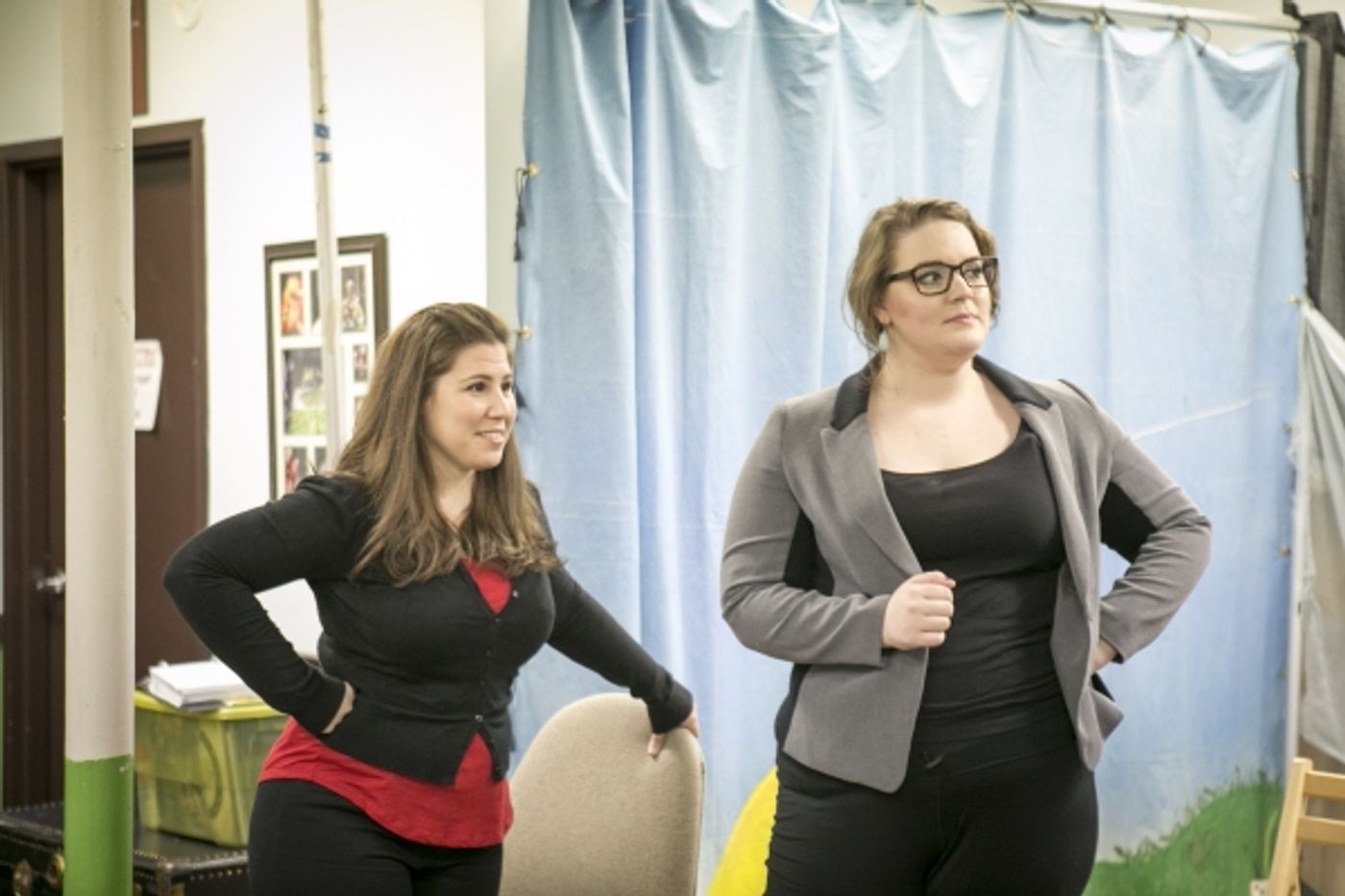 Photo Flash: First Look at Neala Barron, Matt Frye & More in Rehearsal for Brown Paper Box Co.'s [title of show]  Image