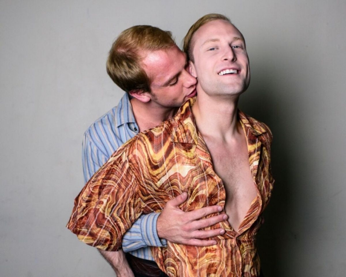 Luke Meierdierks as Greg and Chris Logan as Peter Allen at 