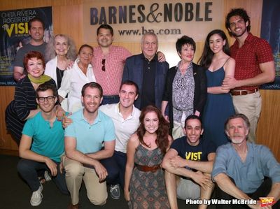 John Kander and Chita Rivera with cast Photo