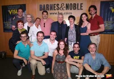 John Kander and Chita Rivera with cast Photo