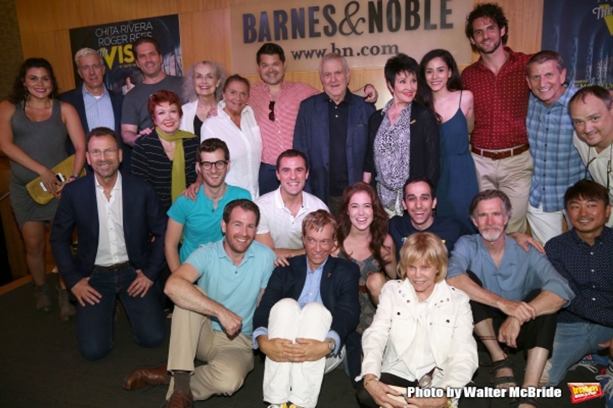 John Kander and Chita Rivera with the cast and producers at 