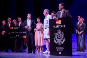 Brandon Uranowitz, Richard Dietz, and the cast of AN AMERICAN IN PARIS Photo