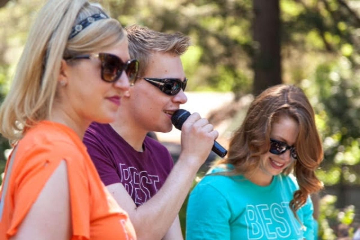 Maggie Cansler, Daniel Mertzlufft, and Nicole Mangi at 
