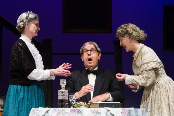 Katherine Almquist, David Almquist as Mr. Witherspoon, and Patricia Michael Photo