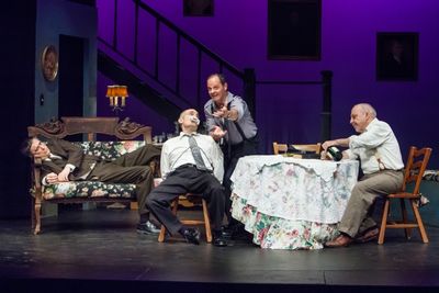 Dean Alexander, Steve Manzino as Mortimer Brewster, Martin Rosato as Officer O''Hara, Photo