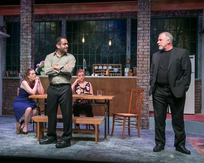 Alicia Dempster, Aaron Kaplan, Erin Shaughnessy as Mandy, and Will Jeffries as Richar Photo