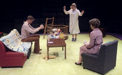 Stephen Billington as Terry, Elizabeth Boag as Lucy and Emma Manton as Rosemary Photo