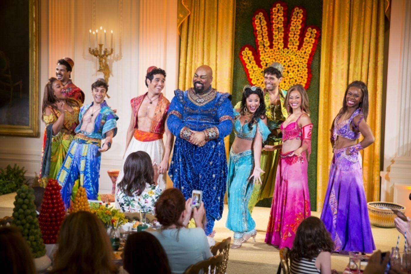 Photo Flash: ALADDIN Cast Gets Standing Ovation, First Lady's Praise at the White House Image