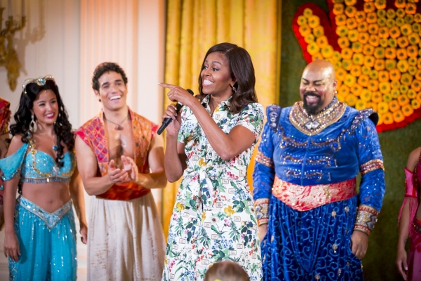 Photo Flash: ALADDIN Cast Gets Standing Ovation, First Lady's Praise at the White House Image