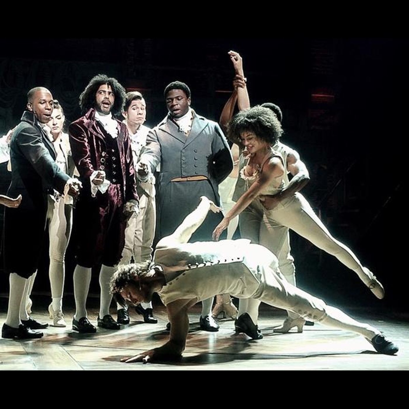 Photo Flash: In the Room Where it Happens! Lin-Manuel Miranda, Leslie Odom Jr., and HAMILTON Cast Rehearse  Image