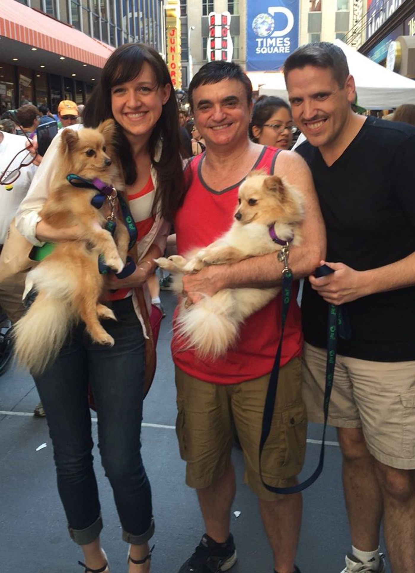 Photo Flash: Lena Hall & Lawrence Leritz Adopt Sisters at Broadway Barks  Image