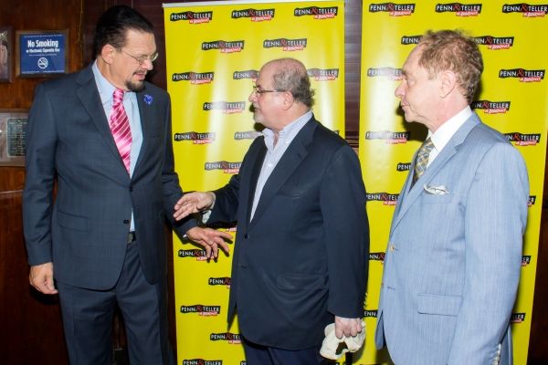 Penn Jillette, Salman Rushdie, Teller Photo