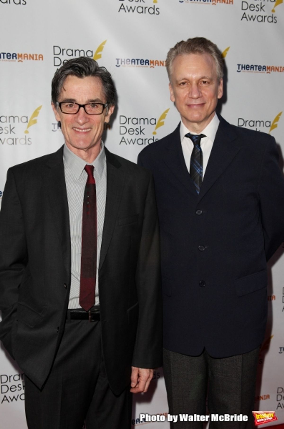 Roger Rees and Rick Elice pictured at the 57th Annual Drama Desk Awards held at the The Town Hall in New York City, NY on June 3, 2012. Â© Walter McBride at 