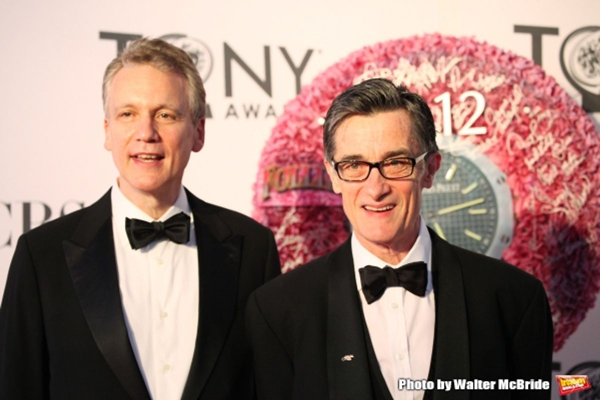 Roger Rees and  Rick Elice  at 