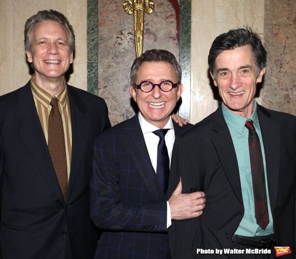 Rick Elice, Thomas Schumacher & Roger Rees Photo