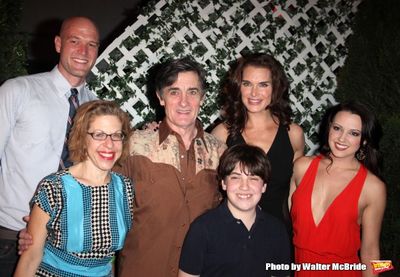 Zachary James, Jackie Hoffman, Roger Rees, Adam Riegler, Brooke Shields & Rachel Pott Photo