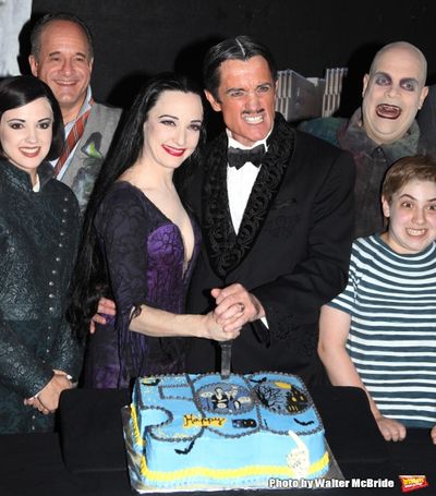 Rachel Potter, Adam Grupper, Bebe Neuwirth, Roger Rees, Brad Oscar, Adam Ziegler  Photo