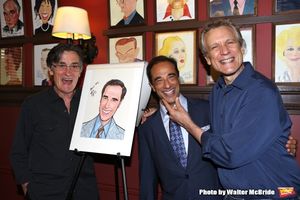 Roger Rees, Hal Luftig and Rick Elice attend the Hal Luftig Sardi''s Caricature Unvei Photo
