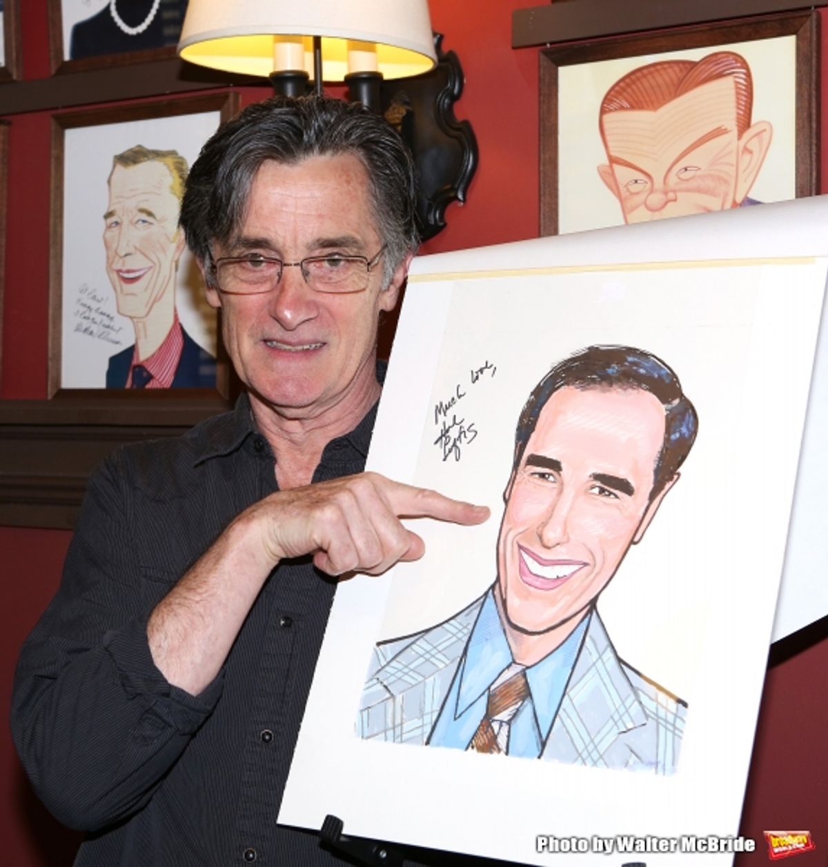 Roger Rees attends the Hal Luftig Sardi''s Caricature Unveiling  at Sardi''s Restaurant on June 11, 2014 in New York City. at 