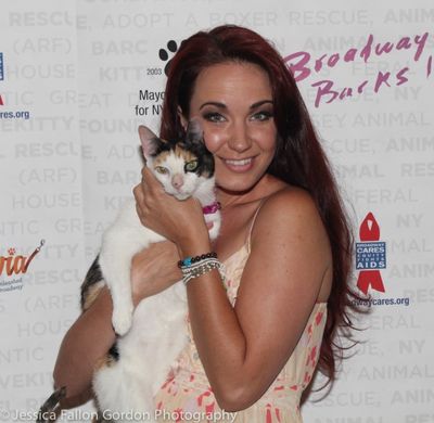 Sierra Boggess and Flower Photo